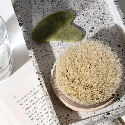 Dry Body Brush, Cruelty-Free Bristles Exfoliate & Smooth Skin, Dry Brushing Removes Flaky Skin, May Help Improve Circulation & Tone, Eco-Friendly Skincare Tool, Vegan & Cruelty-Free, 1 Count