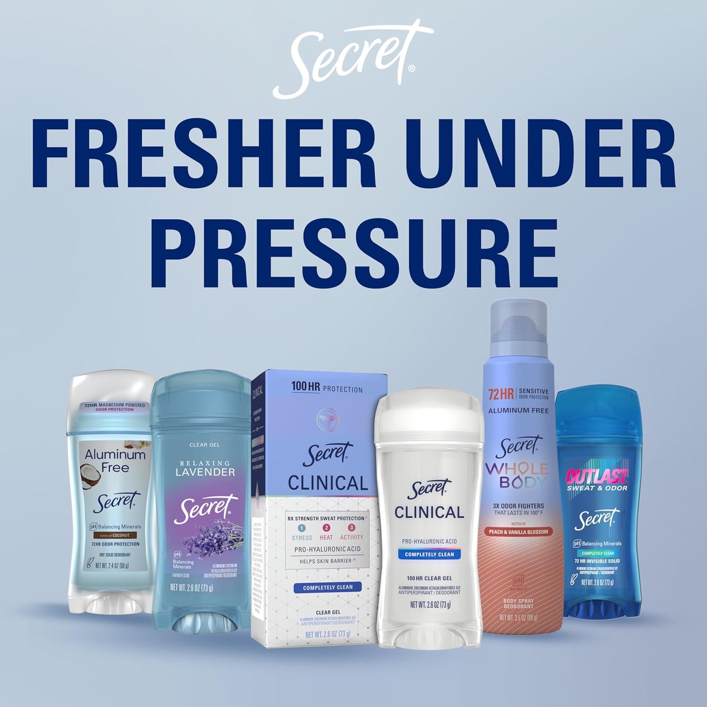 Fresh Clear Gel Antiperspirant and Deodorant for Women, Coconut Scent, 2.6 Oz